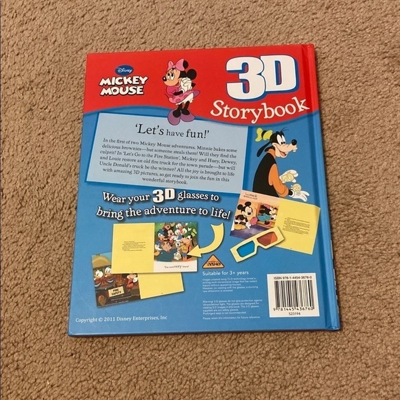 Mickey Mouse storybook 3-D excellent shape - Picture 2 of 3